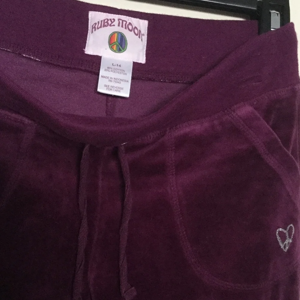 Girl's hippie velvet pants